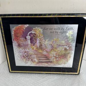Manifestations Magic Effects Walk By Faith Metallic Iridescent Art Frame 8x10